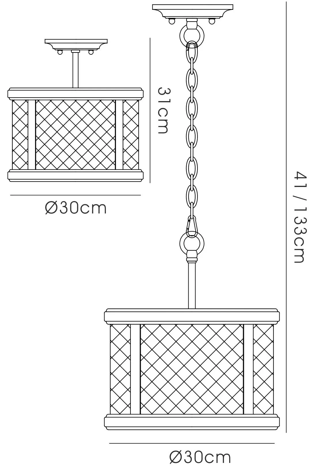 Asia Glass Pendant 3 Light IL31676  Diyas Asia